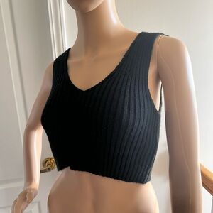 SHEIN EZwear 3pcs Plunging Crop Tank Knit Top